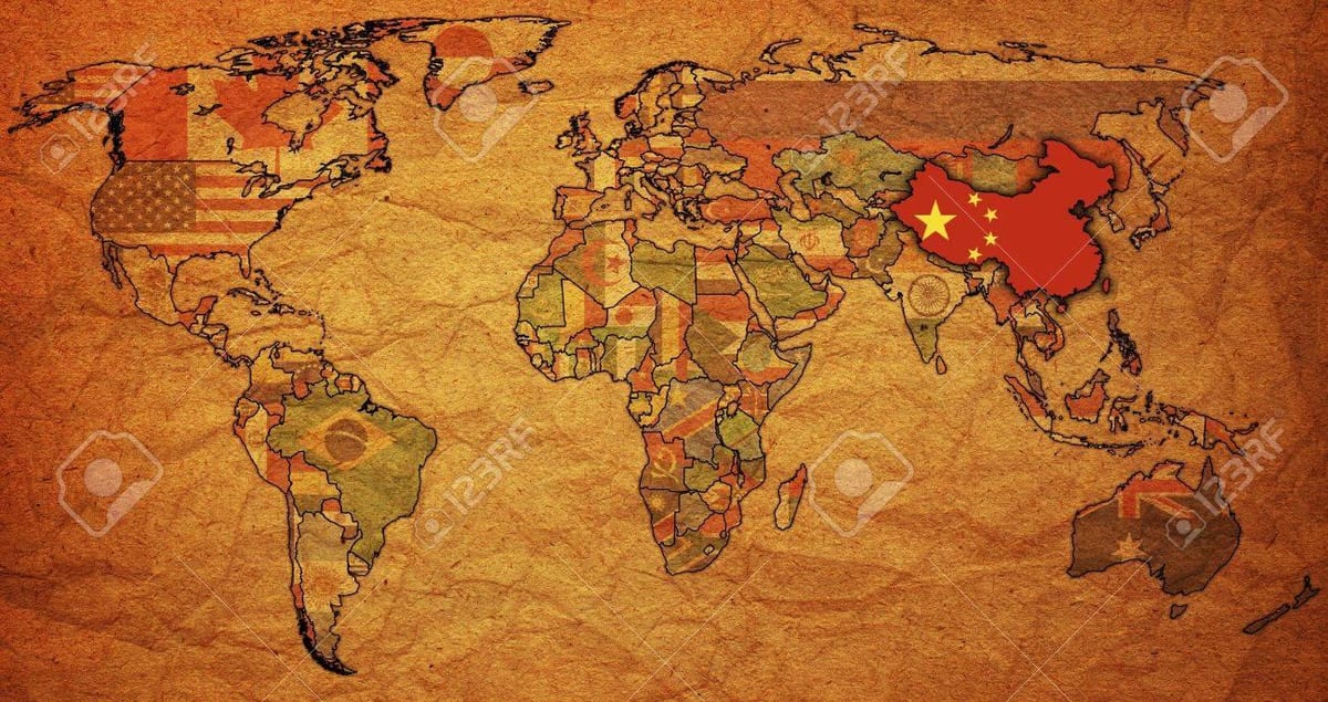 La xina antiga mapa