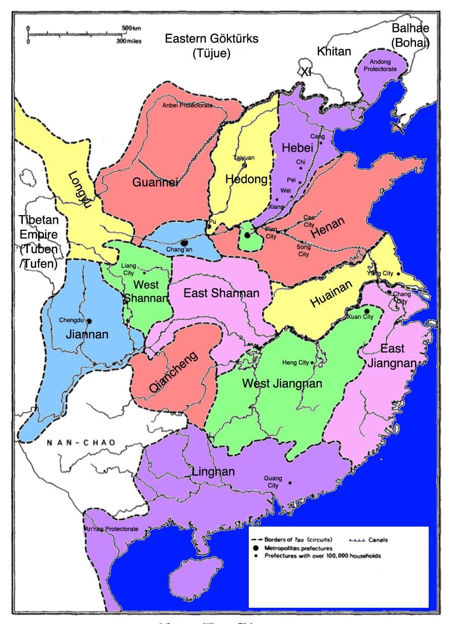 La xina mapa història