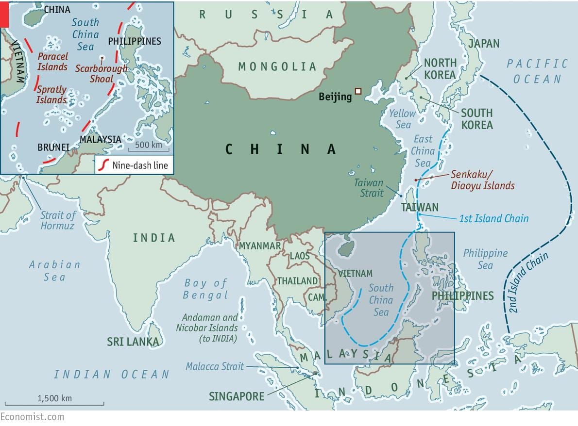 mapa de la Xina illes