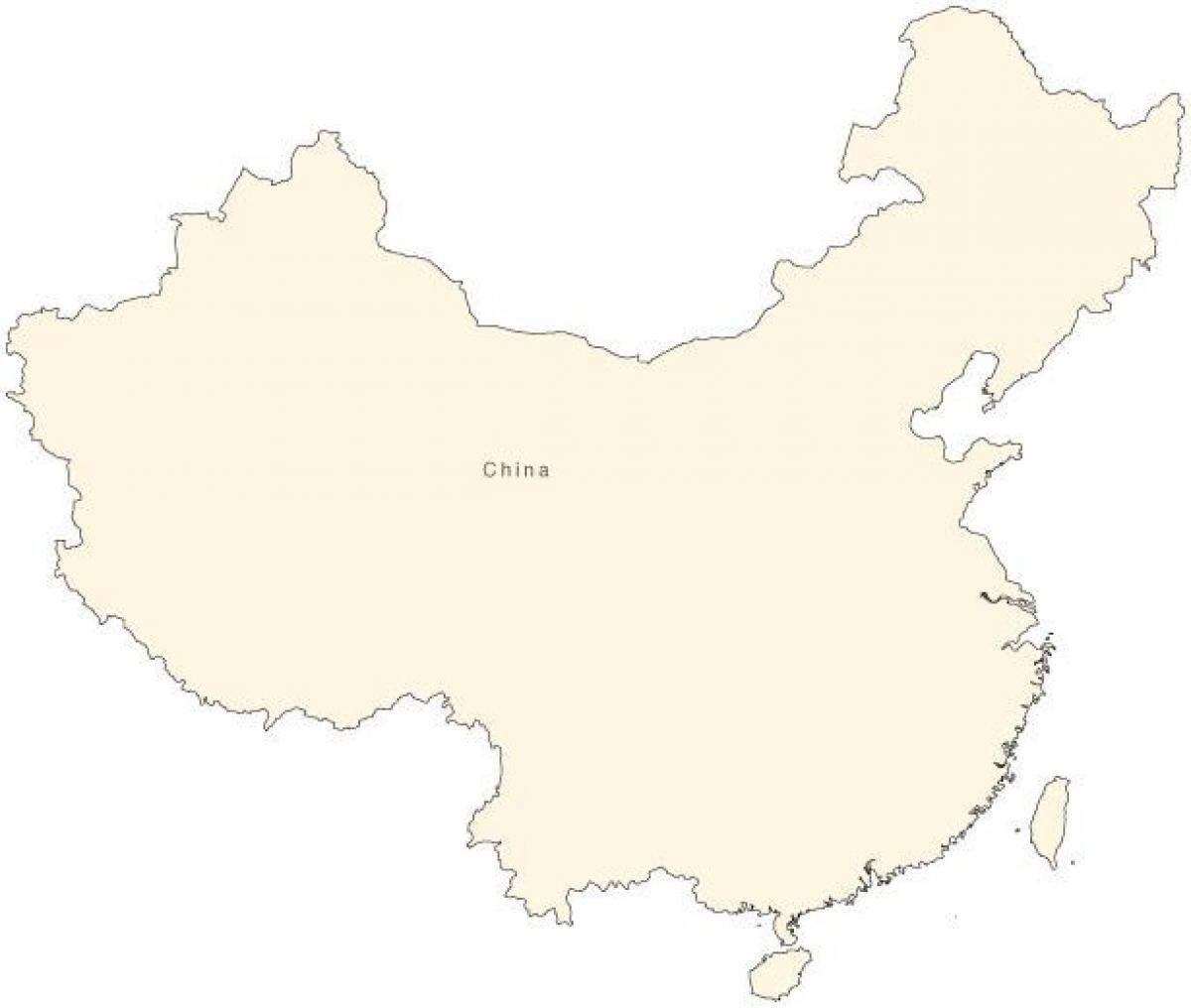 La xina simple mapa