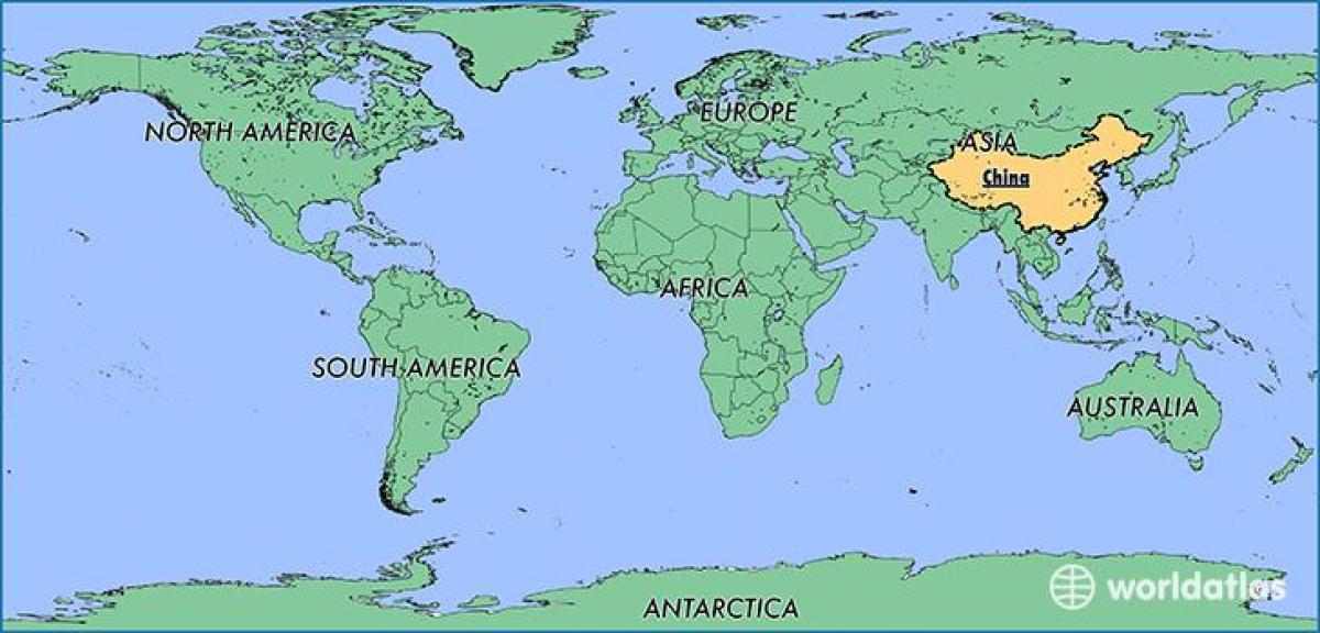 La xina mapa del món