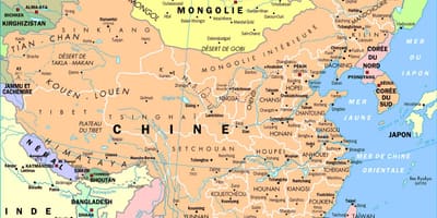 La xina administratiu mapa