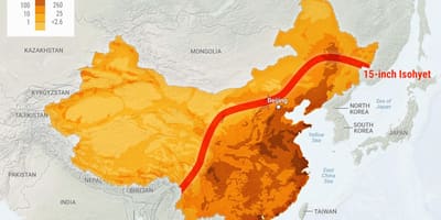 La xina del sud mapa