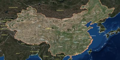 La xina canals mapa