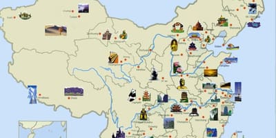 Mapa turístic de la Xina