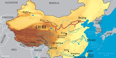 Un mapa de la Xina